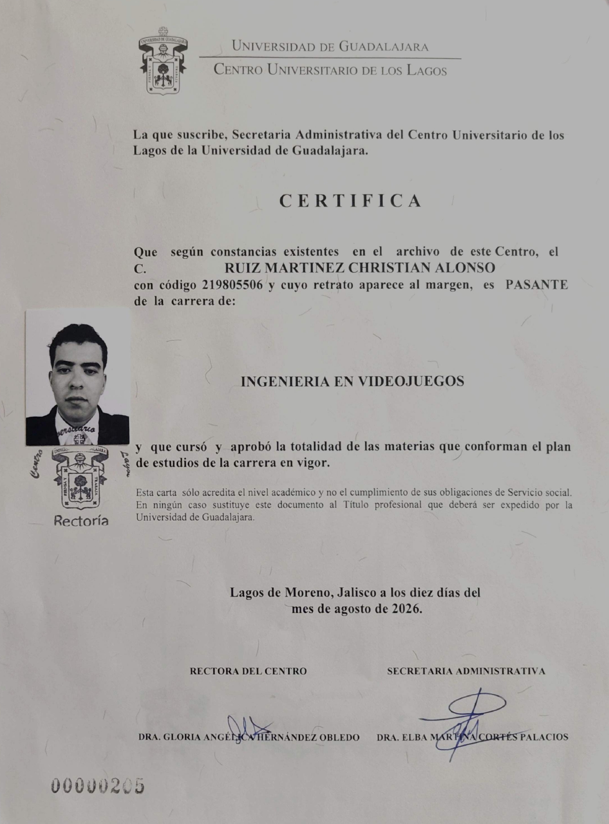 University Diploma